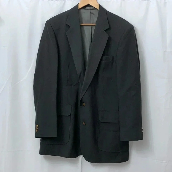 Men’s Haggar Gray Blazer Size 42L EUC - Picture 1 of 7